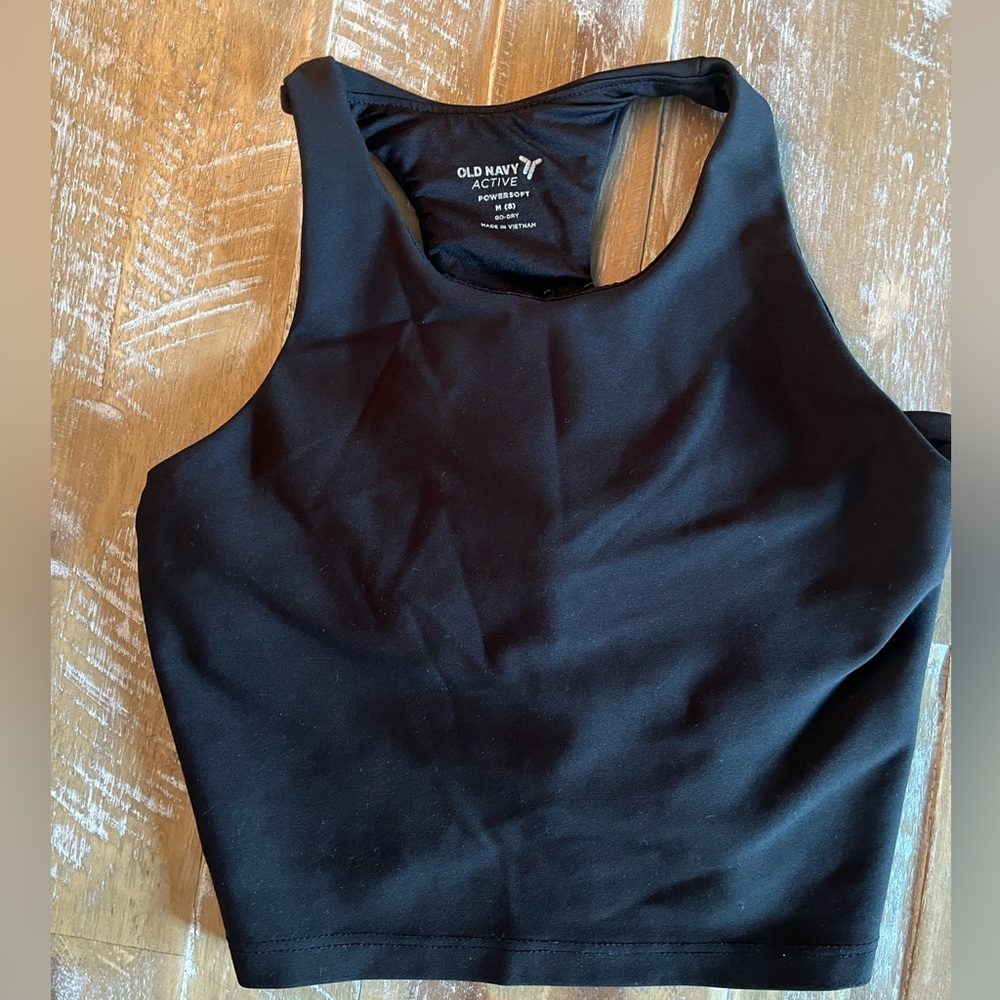 Old Navy Black Powersoft Active Tank Medium